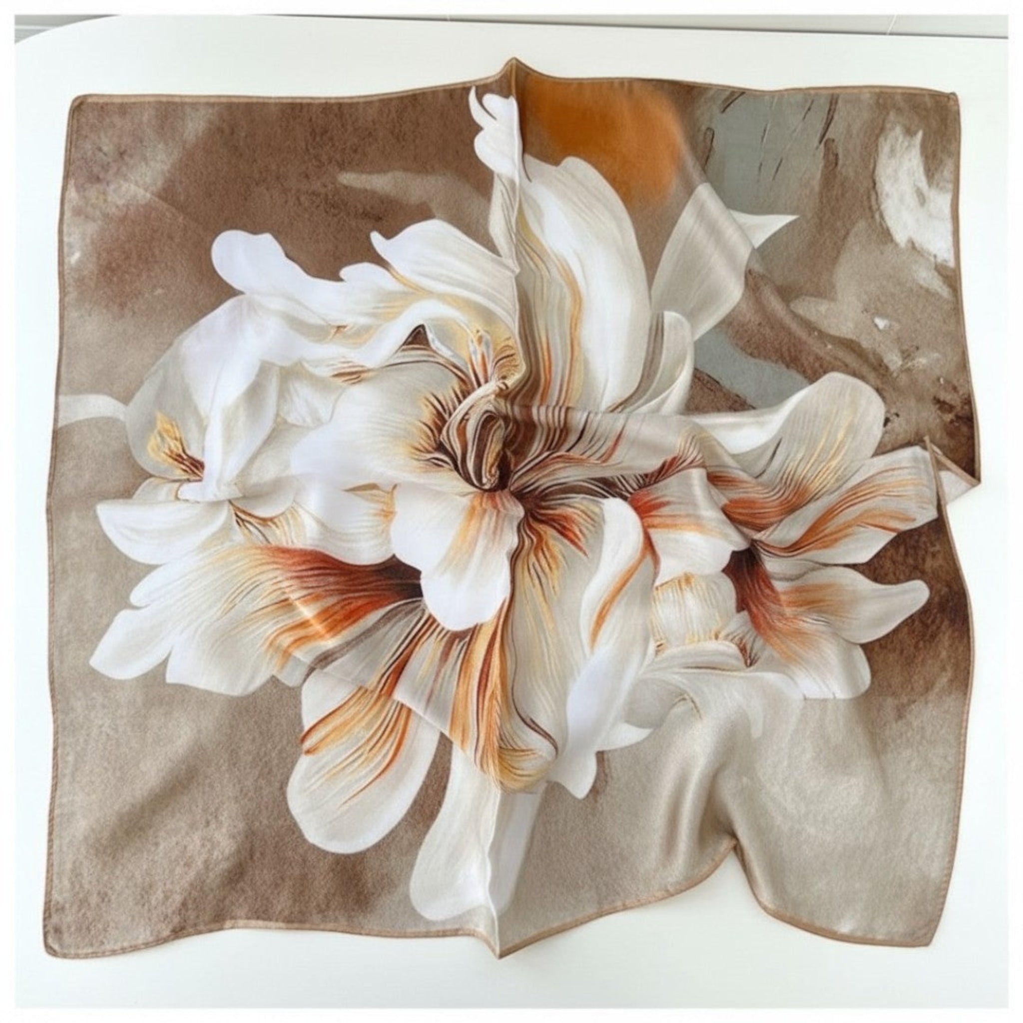 Dam Scarf- Blommigt Mönster