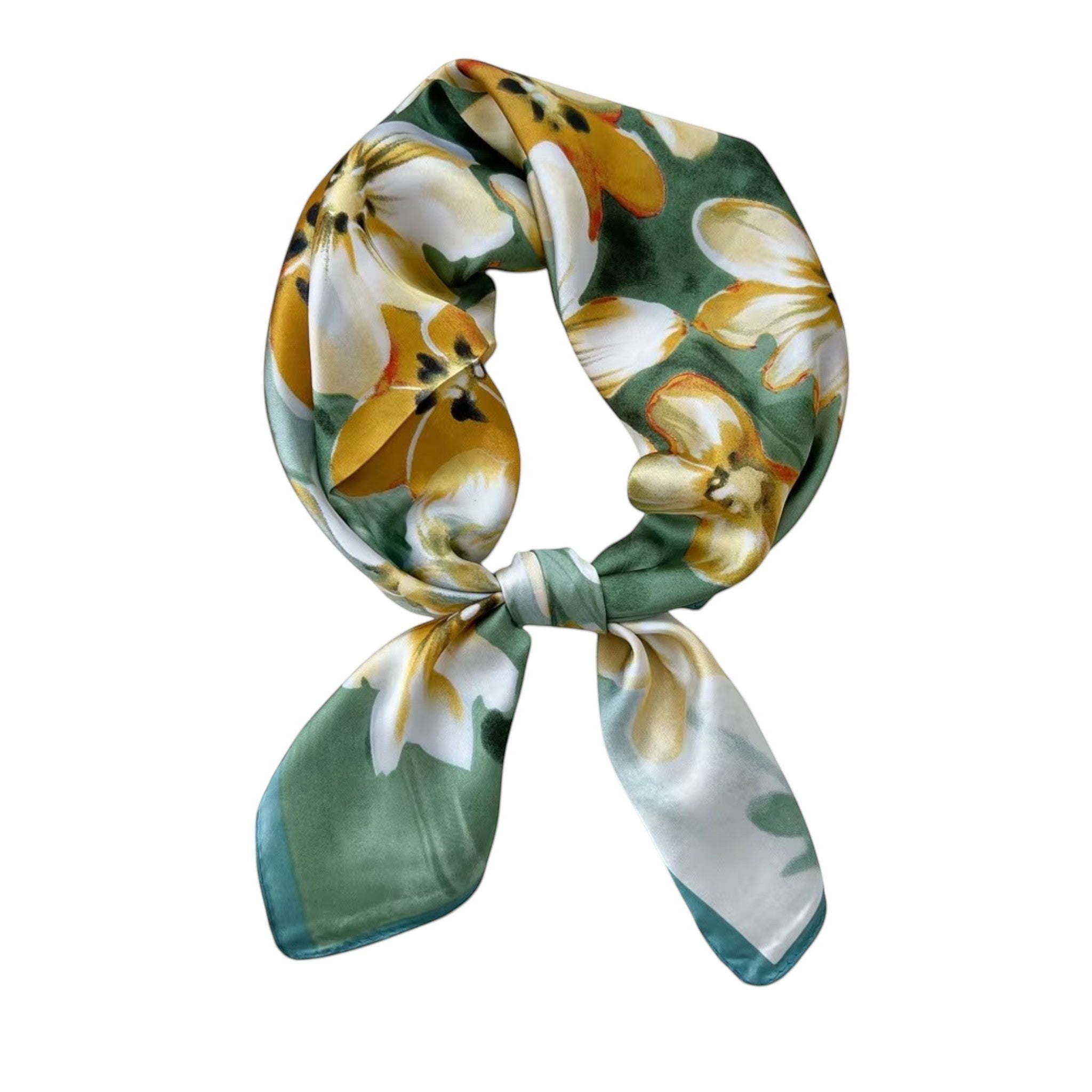 Scarf- Blommönstrad