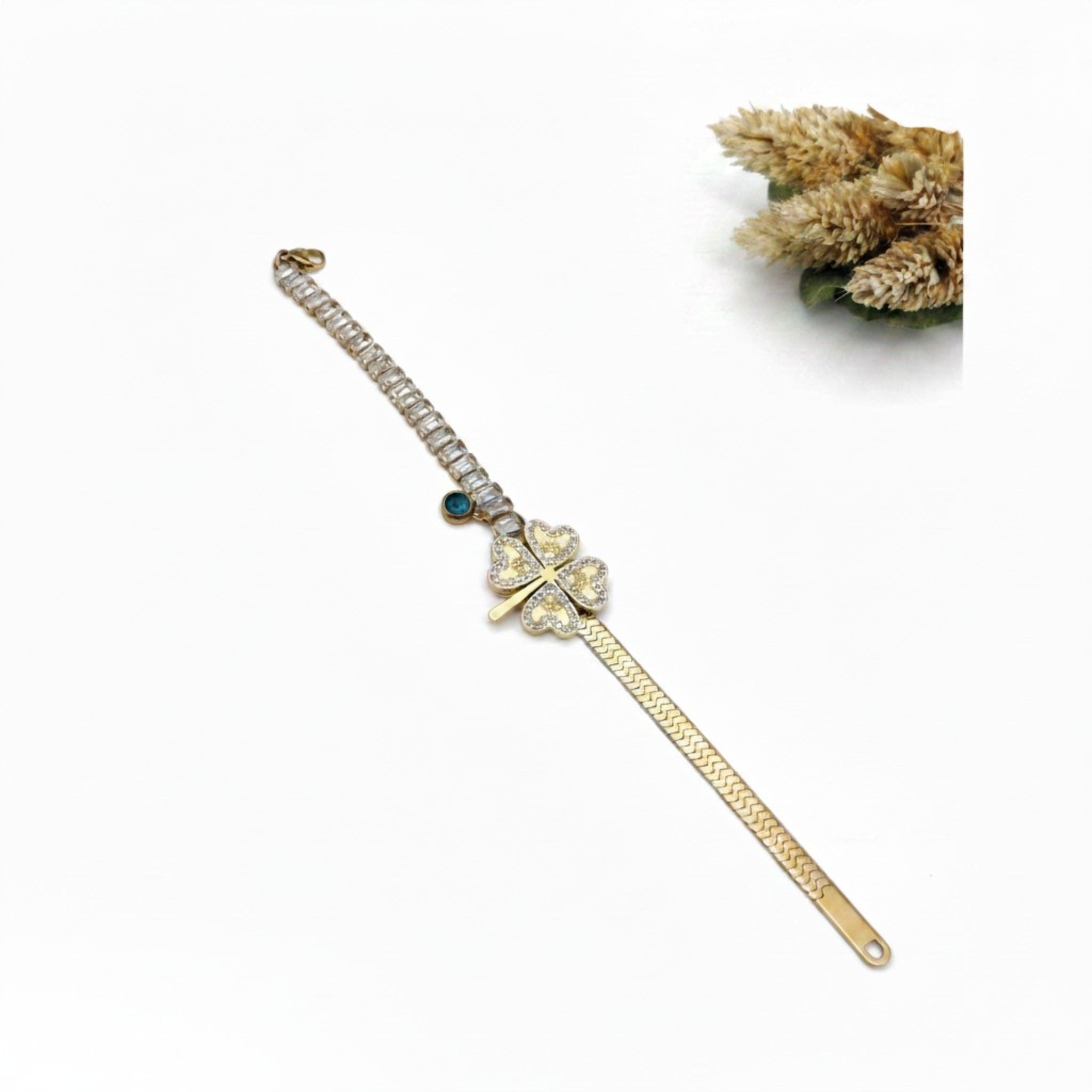 Elegant Fyrklöverarmband