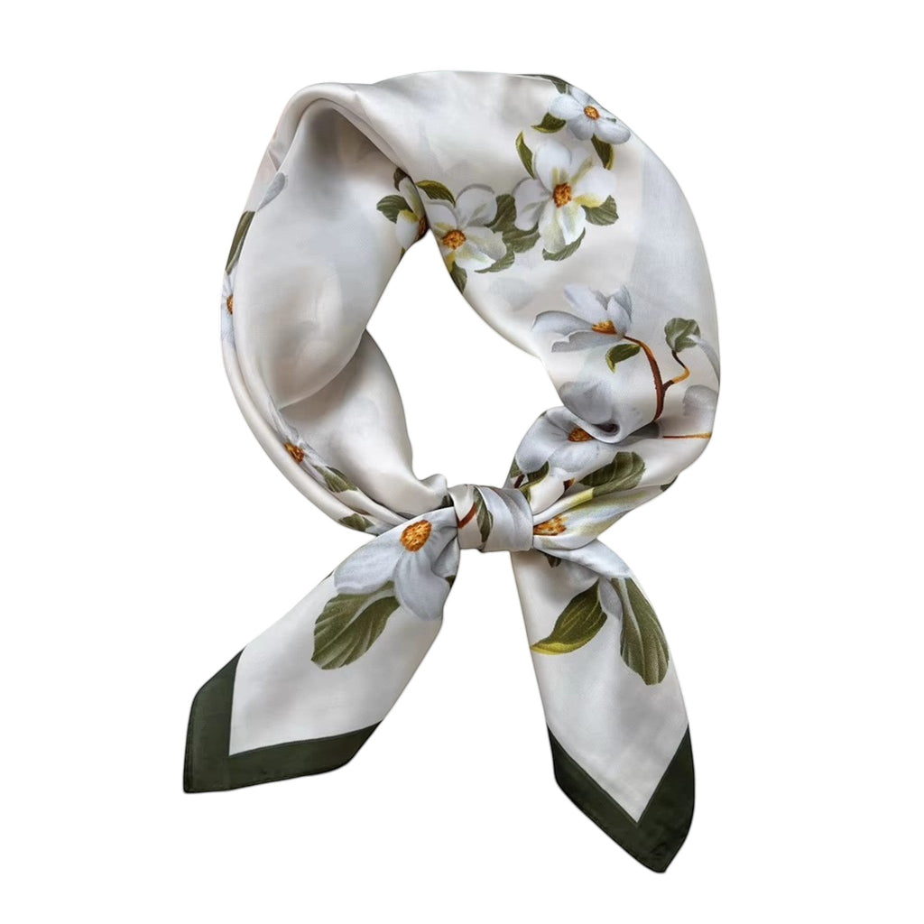 Blommönstrad scarf för dam